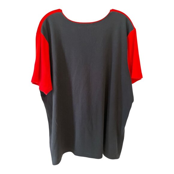 Vtg Liz Claiborne Woman by Elisabeth Patriotic Flag Stars Stripes Top – 2X - Picture 3 of 3